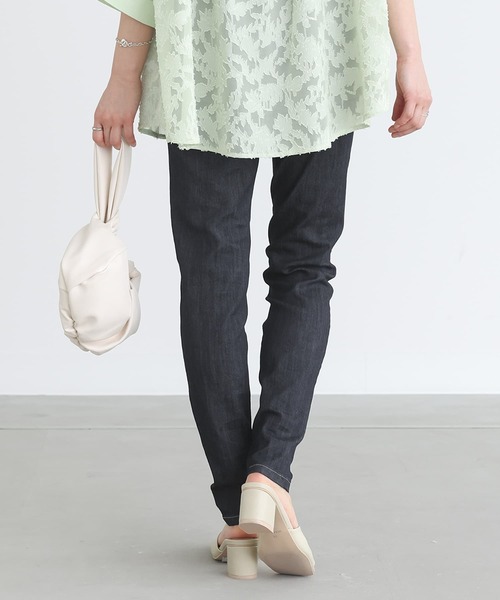 n'OrLABEL（ノアールレーベル）の「【機能素材】『デニムレギパン』（デニムパンツ・レディース・ネイビー/インディゴブルー/ワンウォッシュ・LL/3L/L/S/M）」の11枚目の写真