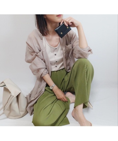 DEVICE（デバイス）の「Rename カウレザー本革 3つ折り コンパクト ミニ 財布 ウォレット（財布・メンズ・ブラック/パイソン/ダークブラウン/グリーン・FREE）」の17枚目の写真