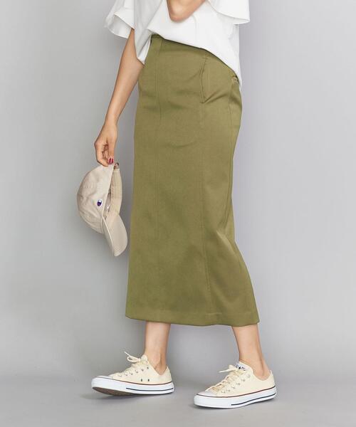 BEAUTY&YOUTH UNITED ARROWS(ビューティーアンドユースユナイテッドアローズ)の「BY ハイウエストタイトスカート(スカート・レディース・ブラック/オリーブ・MEDIUM/SMALL/LARGE)」の6枚目の写真