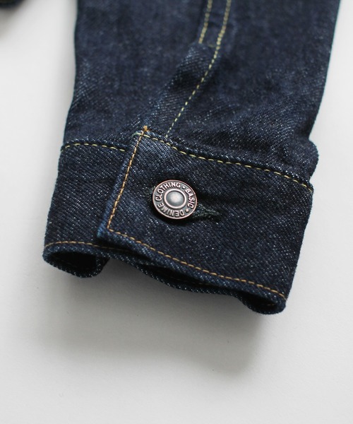 Denime（ドゥニーム）の「3RD MODEL（デニムジャケット・メンズ・ブルーグリーン/ノンウォッシュ・SMALL/MEDIUM/LARGE/X-LARGE/XX-LARGE）」の7枚目の写真