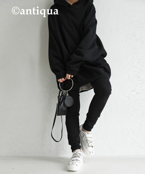 antiqua(アンティカ)の「手書きロゴアートスニーカー(スニーカー・レディース・ホワイト・S/M/L/LL)」の5枚目の写真