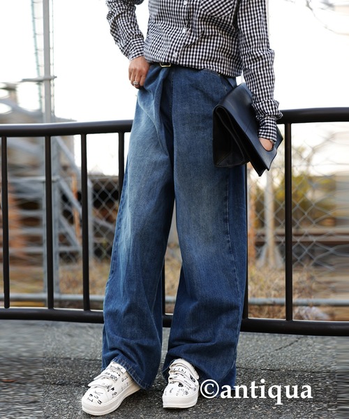 antiqua(アンティカ)の「手書きロゴアートスニーカー(スニーカー・レディース・ホワイト・S/M/L/LL)」の12枚目の写真