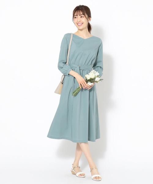 ANY SIS(エニィスィス)の「【WEB限定色あり】スカーフポイントベルト ワンピース(ワンピース・レディース・ベージュ系/ネイビー系/ライトグリーン系/ライラック系・1/2/3)」の7枚目の写真