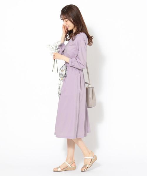 WEB限定】スカーフデザインフーディワンピース ワンピース