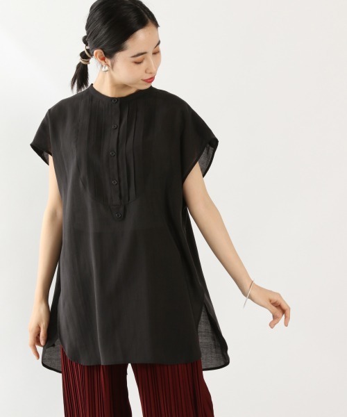 LOWRYS FARM(ローリーズファーム)の「シアードレスシャツSS 892378(シャツ/ブラウス・レディース・ブラック/グレー/ブルー・FREE)」の9枚目の写真