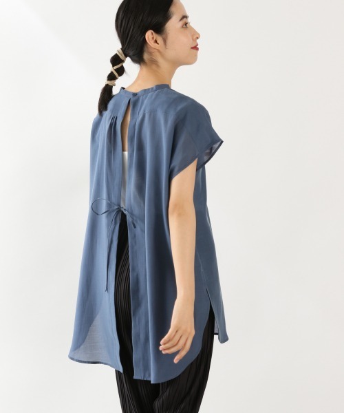 LOWRYS FARM(ローリーズファーム)の「シアードレスシャツSS 892378(シャツ/ブラウス・レディース・ブラック/グレー/ブルー・FREE)」の18枚目の写真