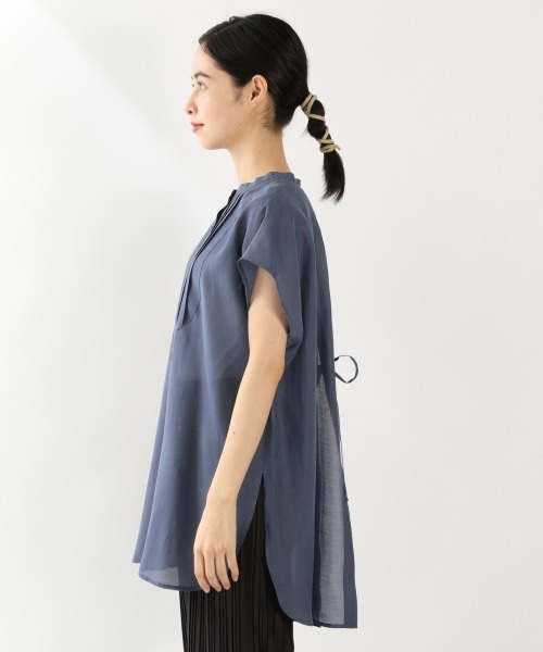 LOWRYS FARM(ローリーズファーム)の「シアードレスシャツSS 892378(シャツ/ブラウス・レディース・ブラック/グレー/ブルー・FREE)」の14枚目の写真