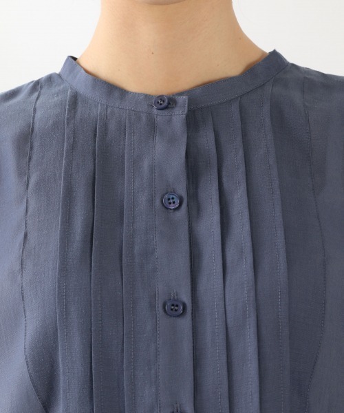 LOWRYS FARM(ローリーズファーム)の「シアードレスシャツSS 892378(シャツ/ブラウス・レディース・ブラック/グレー/ブルー・FREE)」の5枚目の写真