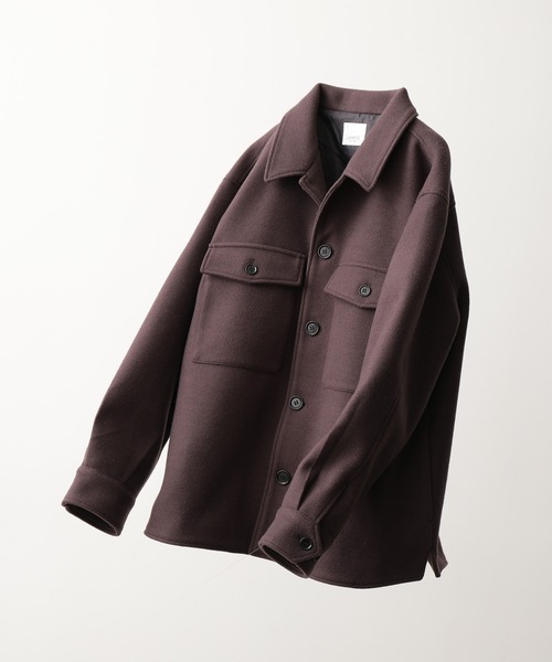 JUNRED（ジュンレッド）の「【ふんわり軽くて暖かい】ウーリータッチCPOブルゾン（ブルゾン・メンズ・ベージュ/ブラウン/サックスブルー/ベージュ系その他・S/M/L）」の2枚目の写真