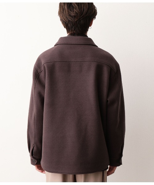 JUNRED（ジュンレッド）の「【ふんわり軽くて暖かい】ウーリータッチCPOブルゾン（ブルゾン・メンズ・ベージュ/ブラウン/サックスブルー/ベージュ系その他・S/M/L）」の18枚目の写真