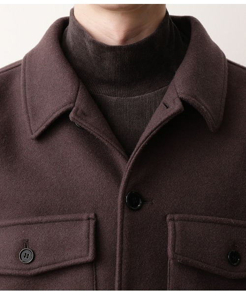 JUNRED（ジュンレッド）の「【ふんわり軽くて暖かい】ウーリータッチCPOブルゾン（ブルゾン・メンズ・ベージュ/ブラウン/サックスブルー/ベージュ系その他・S/M/L）」の19枚目の写真