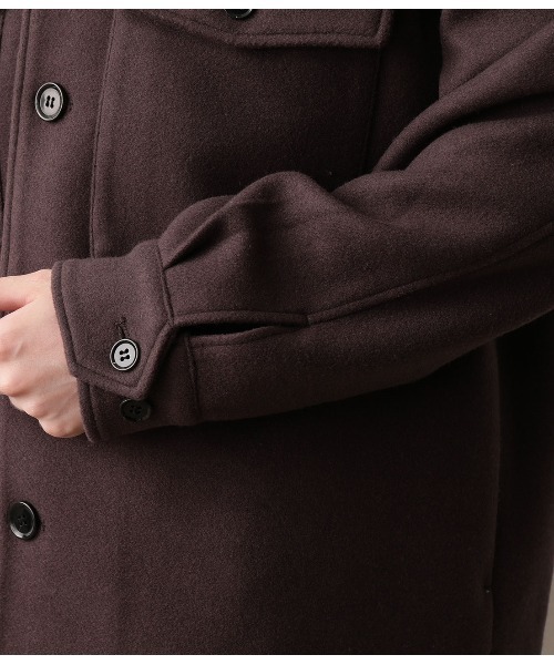 JUNRED（ジュンレッド）の「【ふんわり軽くて暖かい】ウーリータッチCPOブルゾン（ブルゾン・メンズ・ベージュ/ブラウン/サックスブルー/ベージュ系その他・S/M/L）」の20枚目の写真