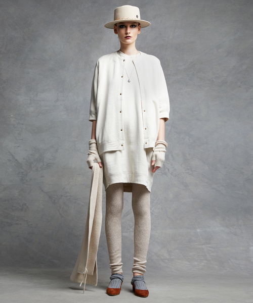 Drawer（ドゥロワー）の「Drawer 16Gコットンミックスリブニット  