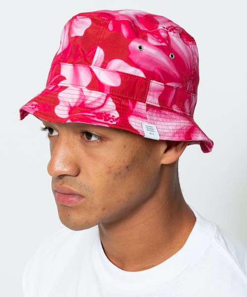 BEDWIN & THE HEARTBREAKERS(ベドウィン アンド ザ ハートブレイカーズ)の「ALOHA BOONIE HAT "BOBBY"(ハット・メンズ・ブラック/ブルー/ピンク・SMALL/MEDIUM/LARGE)」の1枚目の写真