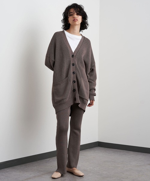 Whim Gazette（ウィムガゼット）の「リネンニットフレアパンツ