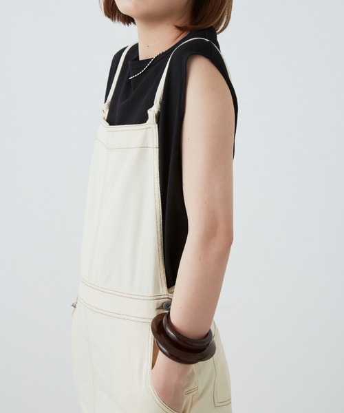 Aunt Marie's（アントマリーズ）の「ロングデニムジャンパースカート / AUNT MARIE'S（ジャンパースカート・レディース・アイボリー/ブラック/その他・FREE）」の21枚目の写真