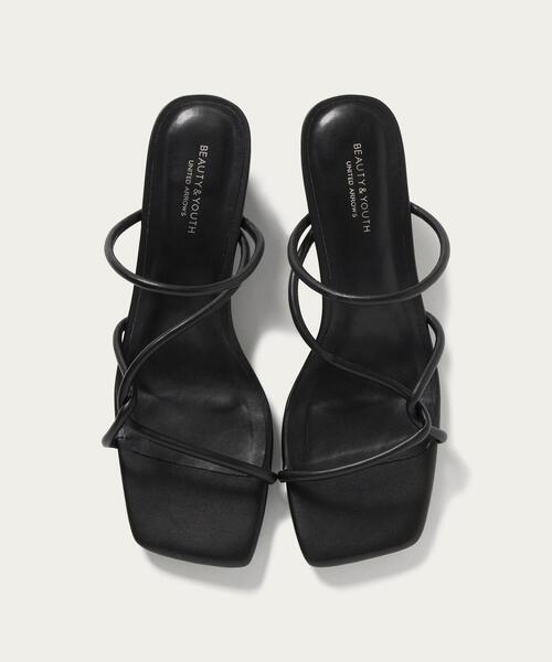 BEAUTY&YOUTH UNITED ARROWS（ビューティーアンドユースユナイテッドアローズ）の「BY∴ スマートクロス セットバッグヒールサンダル（サンダル・レディース・オフホワイト/グレー/ブラック/イエロー・37/36h/38/36/37h/35h）」の7枚目の写真