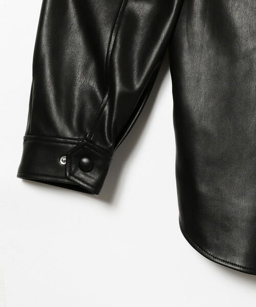 Ray BEAMS(レイビームス)の「Ray BEAMS / フェイクレザー CPO ジャケット(その他アウター・レディース・ブラック・ONE SIZE)」の19枚目の写真