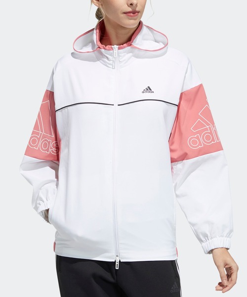 adidas CLIMLITE ピンク・ホワイト ジャケット　L adidas CLIMLITE ピンク・ホワイト ジャケット L 楽天市場】【セール