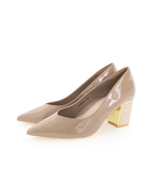 RANDA（ランダ）の「ストレスフリー/デザインヒールポインテッドトゥパンプス（パンプス・レディース・グレイッシュベージュ/ブラック/ブルー・24/22.5/24.5/25.5/23/23.5/25/22）」の17枚目の写真