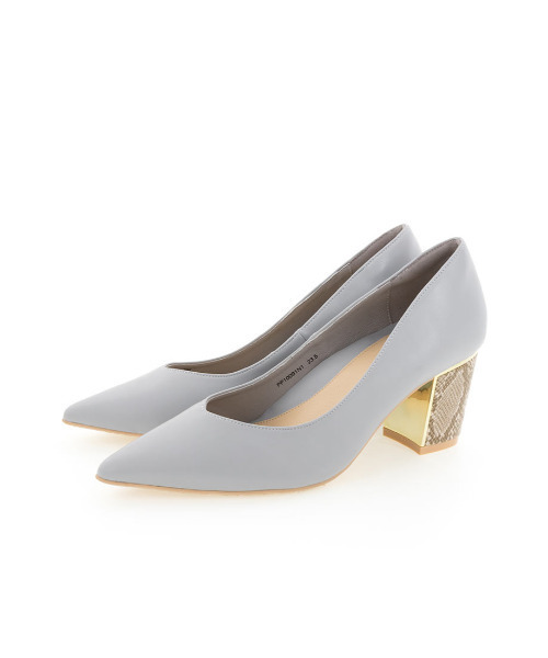 RANDA（ランダ）の「ストレスフリー/デザインヒールポインテッドトゥパンプス（パンプス・レディース・グレイッシュベージュ/ブラック/ブルー・24/22.5/24.5/25.5/23/23.5/25/22）」の19枚目の写真