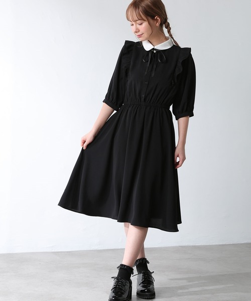 Honeys（ハニーズ）の「衿付ワンピース（ワンピース）」 - WEAR