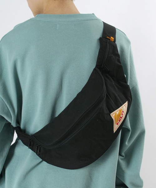 KELTY(ケルティ)の「【KELTY/ケルティ】 ナイロン ボディーバッグ ワンポイント コーデュラナイロン 5L ウエストバッグ/ ショルダーバッグ/ BAG/(ボディバッグ/ウエストポーチ・メンズ・ブラック/ネイビー/サンドベージュ・FREE)」の8枚目の写真