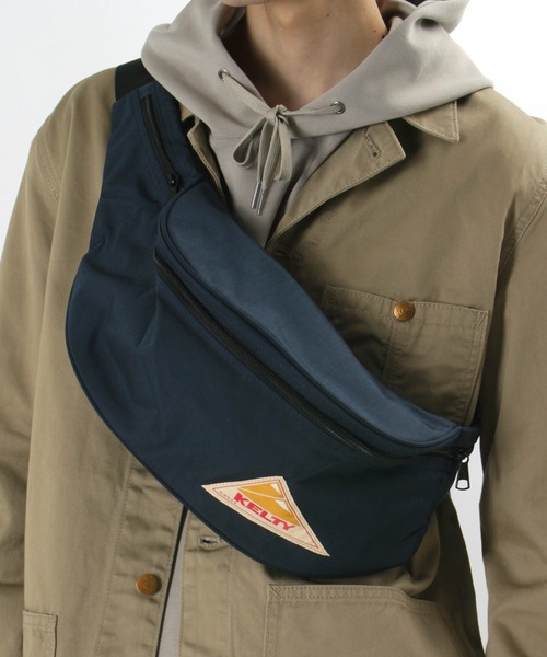 KELTY(ケルティ)の「【KELTY/ケルティ】 ナイロン ボディーバッグ ワンポイント コーデュラナイロン 5L ウエストバッグ/ ショルダーバッグ/ BAG/(ボディバッグ/ウエストポーチ・メンズ・ブラック/ネイビー/サンドベージュ・FREE)」の11枚目の写真