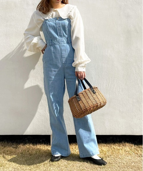 apres jour（アプレジュール）の「アソートクロスサロペット【ZOZOTOWN限定アイテム】（サロペット/オーバーオール・レディース・ライトブルー/インディゴブルー/オフホワイト・X-LARGE/MEDIUM/SMALL）」の20枚目の写真