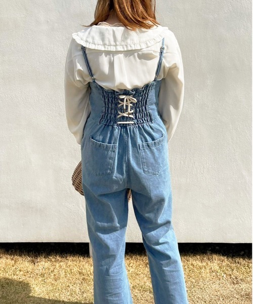 apres jour（アプレジュール）の「アソートクロスサロペット【ZOZOTOWN限定アイテム】（サロペット/オーバーオール・レディース・ライトブルー/インディゴブルー/オフホワイト・X-LARGE/MEDIUM/SMALL）」の17枚目の写真