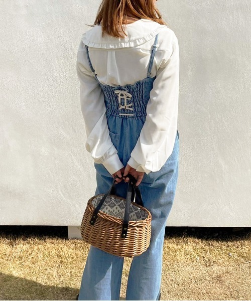 apres jour（アプレジュール）の「アソートクロスサロペット【ZOZOTOWN限定アイテム】（サロペット/オーバーオール・レディース・ライトブルー/インディゴブルー/オフホワイト・X-LARGE/MEDIUM/SMALL）」の18枚目の写真