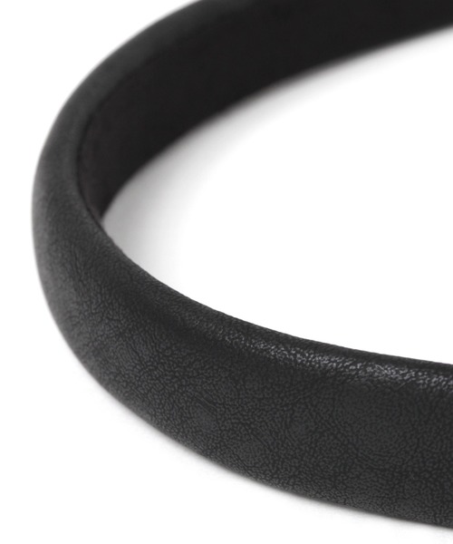 Me%（ミィパーセント）の「ホソドームフェイクレザーカチューシャ（カチューシャ・レディース・ホワイト/ブラック・FREE）」の8枚目の写真