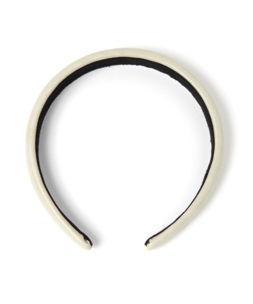 Me%（ミィパーセント）の「ホソドームフェイクレザーカチューシャ（カチューシャ・レディース・ホワイト/ブラック・FREE）」の14枚目の写真