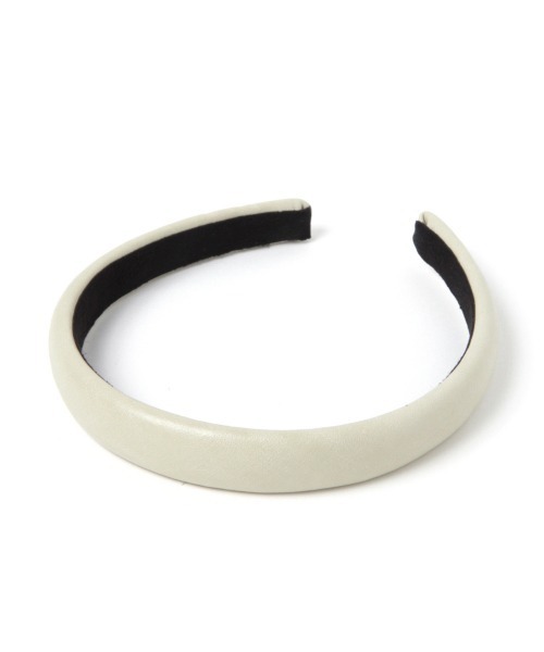 Me%（ミィパーセント）の「ホソドームフェイクレザーカチューシャ（カチューシャ・レディース・ホワイト/ブラック・FREE）」の15枚目の写真