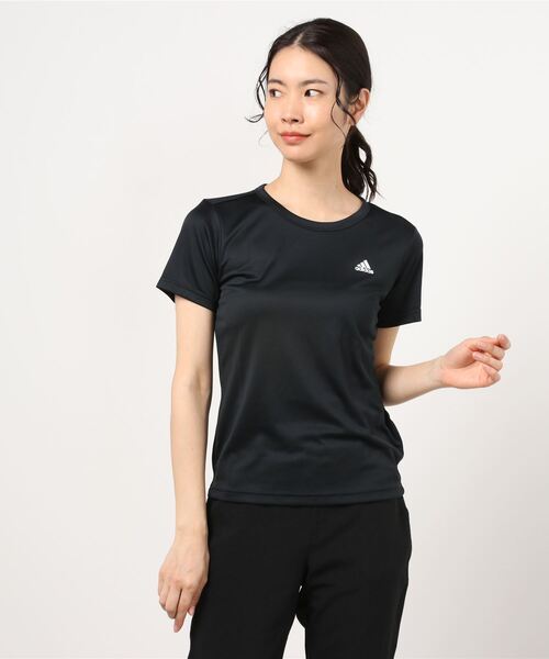 adidas（アディダス）の「アディダス adidas WMHONETシャツ（Tシャツ/カットソー・レディース・ピンク/ネイビー/ホワイト/ブラック・XL/M/L/S）」の2枚目の写真