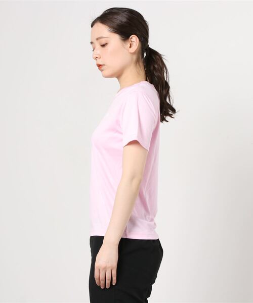 adidas（アディダス）の「アディダス adidas WMHONETシャツ（Tシャツ/カットソー・レディース・ピンク/ネイビー/ホワイト/ブラック・XL/M/L/S）」の5枚目の写真