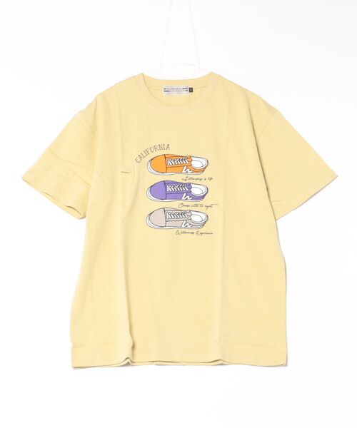 WILDERNESS EXPERIENCE（ウィルダネスエクスペリエンス）の「【WILDERNESS EXPERIENCE】スニーカープリントＴシャツ/メンズ（Tシャツ/カットソー・メンズ・ホワイト/ブルー/イエロー/パープル・M/L/XL）」の4枚目の写真