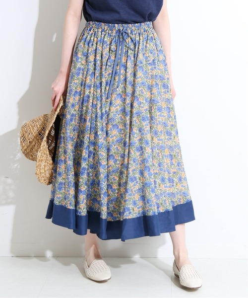 IENA LA BOUCLE（イエナラブークル）の「IENA LA BOUCLE RATTIフラワーイージーフレアスカート◆（スカート・レディース・ブルー・38/36）」の12枚目の写真