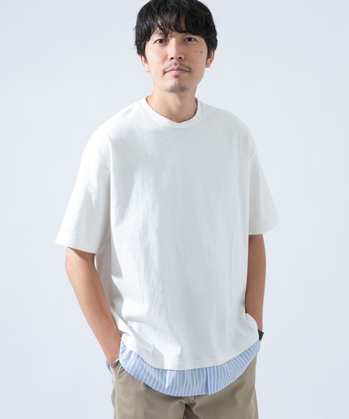 URBAN RESEARCH ROSSO MEN(アーバンリサーチロッソメン)の「レイヤードTシャツ(Tシャツ/カットソー・メンズ・ホワイト/ブラック・MEDIUM/LARGE)」の3枚目の写真