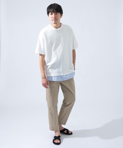 URBAN RESEARCH ROSSO MEN(アーバンリサーチロッソメン)の「レイヤードTシャツ(Tシャツ/カットソー・メンズ・ホワイト/ブラック・MEDIUM/LARGE)」の5枚目の写真
