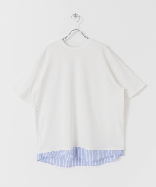 URBAN RESEARCH ROSSO MEN(アーバンリサーチロッソメン)の「レイヤードTシャツ(Tシャツ/カットソー・メンズ・ホワイト/ブラック・MEDIUM/LARGE)」の10枚目の写真