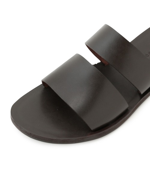 ADAM ET ROPE'（アダムエロペ）の「【CESSE】レザーサンダル（サンダル・メンズ・ダークブラウン/ブラック・27/26/28）」の9枚目の写真