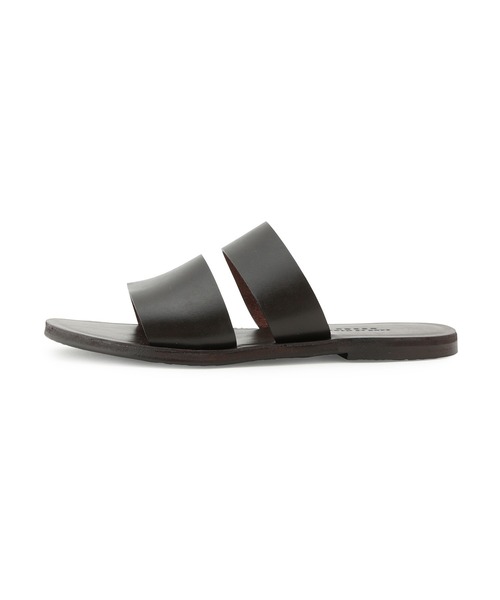 ADAM ET ROPE'（アダムエロペ）の「【CESSE】レザーサンダル（サンダル・メンズ・ダークブラウン/ブラック・27/26/28）」の6枚目の写真