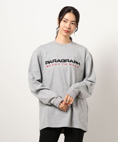 Paragraph - パラグラフ Paragraph P08 スウェット FREE ビックロゴの通販 by 古着屋 ブロカント｜パラグラフならラクマ Paragraph P08 グレー スウェット Lサイズ