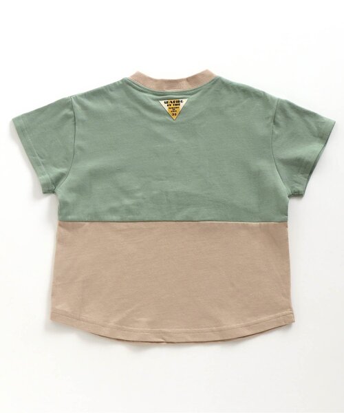 BREEZE（ブリーズ）の「WEB限定 別注切り替えTシャツ（Tシャツ/カットソー・キッズ・ブラウン/ミント/チャコール・90/100/110/120/80/130/140）」の9枚目の写真