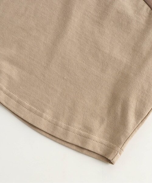 BREEZE（ブリーズ）の「WEB限定 別注切り替えTシャツ（Tシャツ/カットソー・キッズ・ブラウン/ミント/チャコール・90/100/110/120/80/130/140）」の13枚目の写真