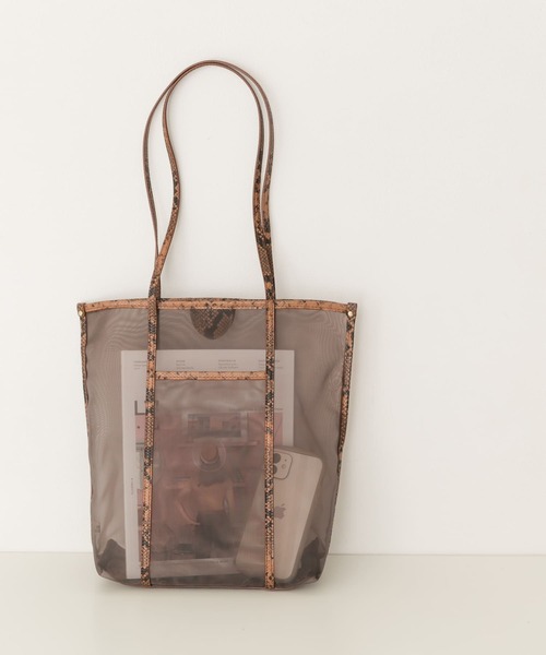 RODE SKO（ロデスコ）の「MARILOU チュールトートバッグ（トートバッグ・レディース・ブラウン/アイボリー・ONE）」の8枚目の写真