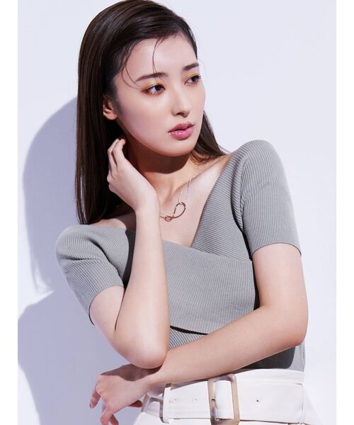 RESEXXY（リゼクシー）の「イレギュラーメタルネックレス（ネックレス・レディース・シルバー/ゴールド・FREE）」の3枚目の写真