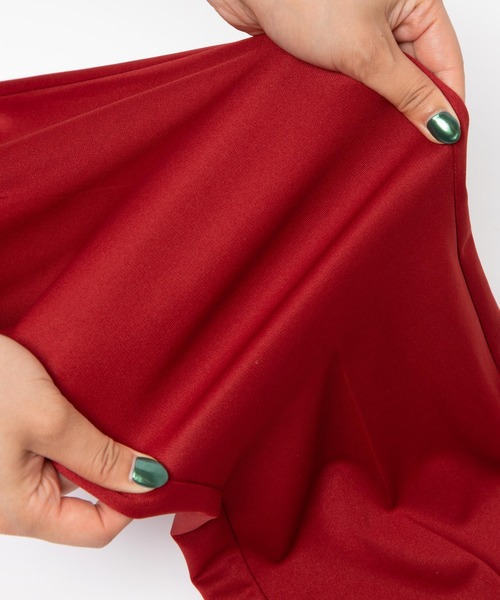 DuKKah（デュカ）の「Dukkah/【低身長向け】ポンチピンタックフレアパンツ（スラックス・レディース・ブラック/イエロー/グリーン/その他1/オレンジ/ブラック系その他/レッド/ブラウン/ピンク/ブルー/パープル・X-SMALL）」の13枚目の写真