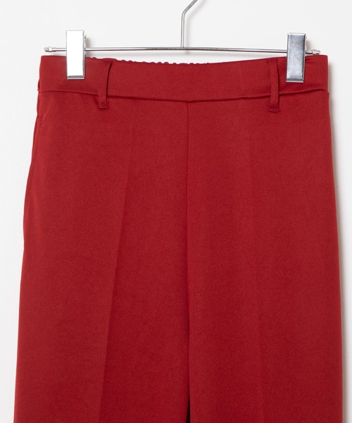 DuKKah（デュカ）の「Dukkah/【低身長向け】ポンチピンタックフレアパンツ（スラックス・レディース・ブラック/イエロー/グリーン/その他1/オレンジ/ブラック系その他/レッド/ブラウン/ピンク/ブルー/パープル・X-SMALL）」の14枚目の写真